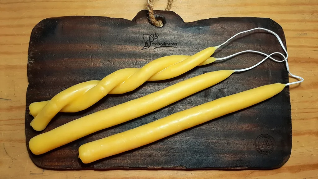 Velas artesanales en duo con5colmenas - Campillo de los Ranas Guadalajara